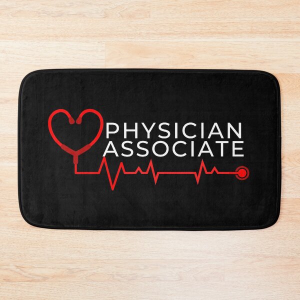 Item preview, Physician Associate with stethoscope heart beat (white text)- PA Grad Gift - Physician Associate Graduation Gift designed and sold by CaitU.