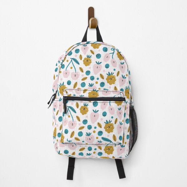 Item preview, Cute cartoon berries smiling on check tablecloth designed and sold by stolenpencil.