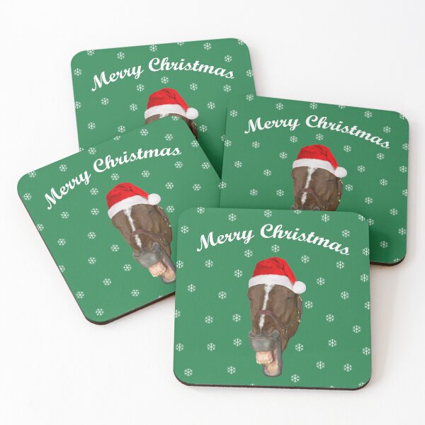 Item preview, Merry Christmas laughing horse designed and sold by quentinjlang.