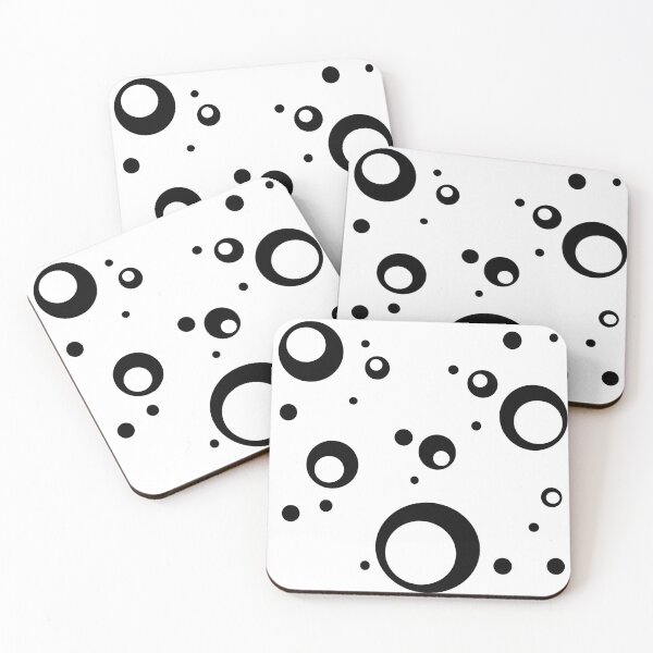 Item preview, Dalmatian bubbles Circle sphere Black and white Graphic square  designed and sold by MirgoDesign.