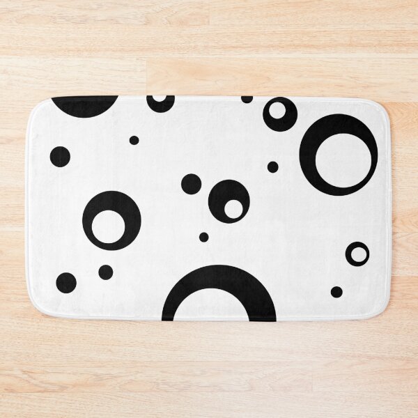 Item preview, Dalmatian bubbles Circle sphere Black and white Graphic square  designed and sold by MirgoDesign.