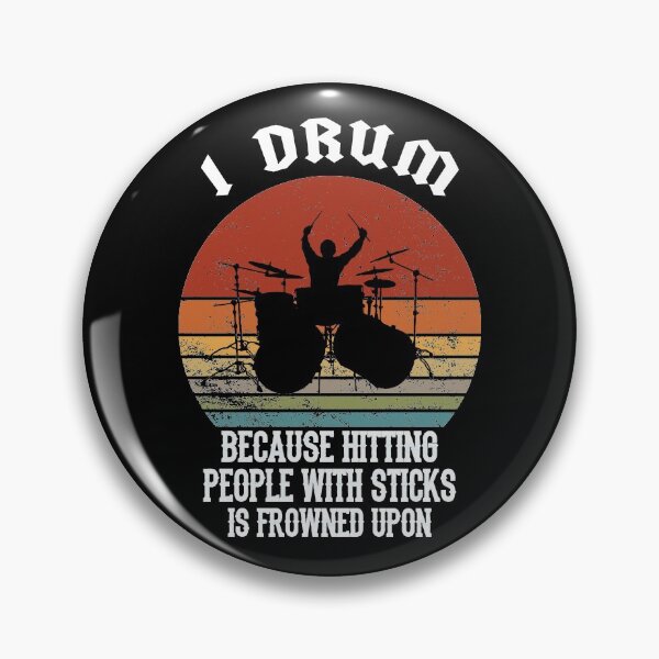 Item preview, Funny Drummer Retro Vintage sunset Drum, Birthday Party designed and sold by magicos1.