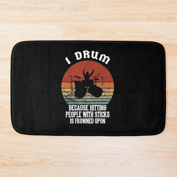 Item preview, Funny Drummer Retro Vintage sunset Drum, Birthday Party designed and sold by magicos1.