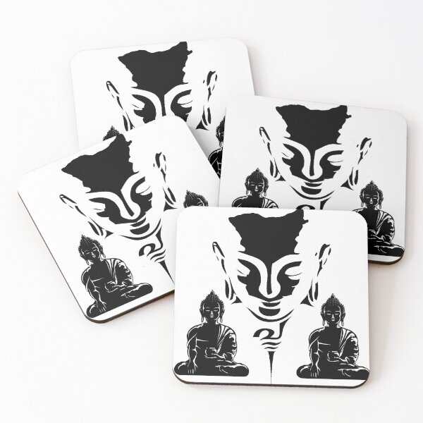 Item preview, Buddha Zen Meditation Buda Black Illustration Design designed and sold by jmc-aas.
