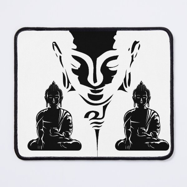 Item preview, Buddha Zen Meditation Buda Black Illustration Design designed and sold by jmc-aas.