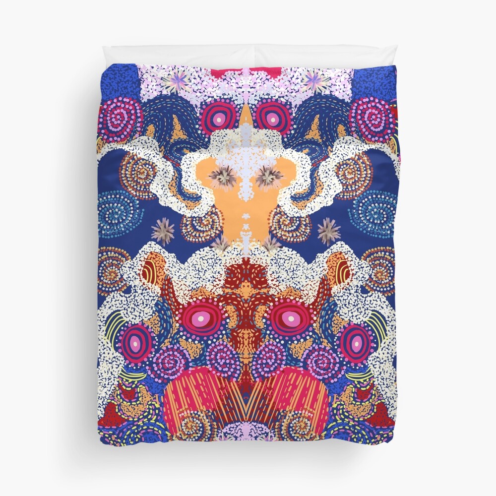 "Australian aboriginal art v2" Duvet Cover for Sale by elenabdesigns