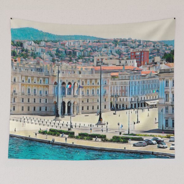 Item preview, Trieste Skyline designed and sold by Sofia-Draws.