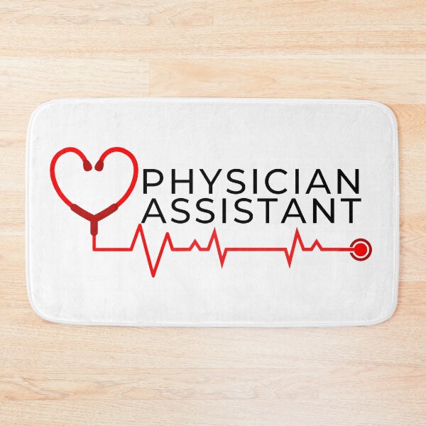 Item preview, Physician Assistant with stethoscope heart beat (black text)- PA Grad Gift - PA Graduation Gift designed and sold by CaitU.