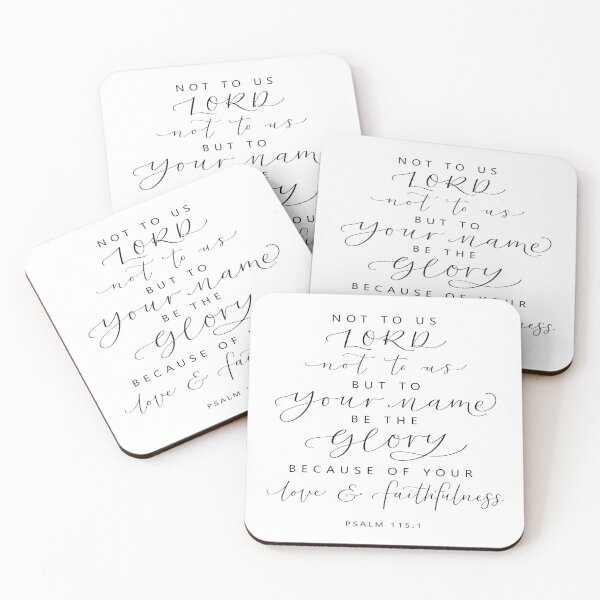 Item preview, Psalm 115:1 Not to us, but to your name be the glory designed and sold by Rebecca Claire Designs.