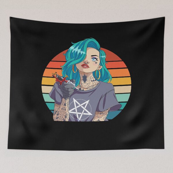 Item preview, Tattoo Artist Female Tattooer Sexy Pinup Girl designed and sold by Nosek1ng.