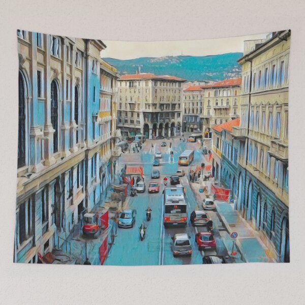 Item preview, Streets of Trieste designed and sold by Sofia-Draws.