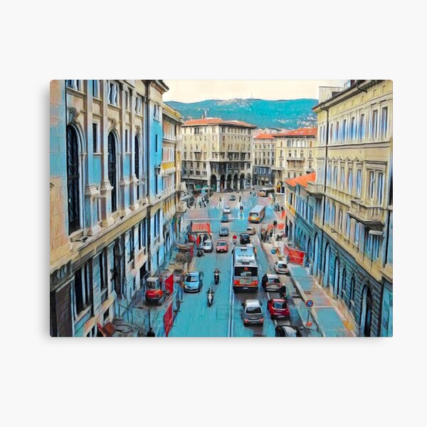 Streets of Trieste Canvas Print