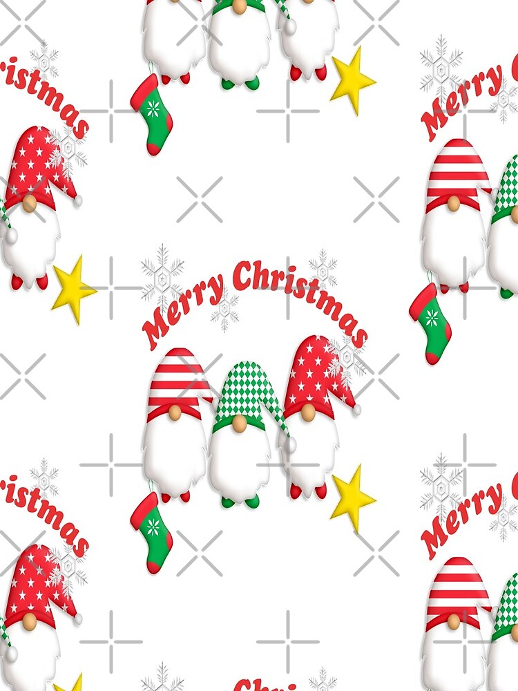 Discover Merry Christmas Gnomes  Drawstring Bag