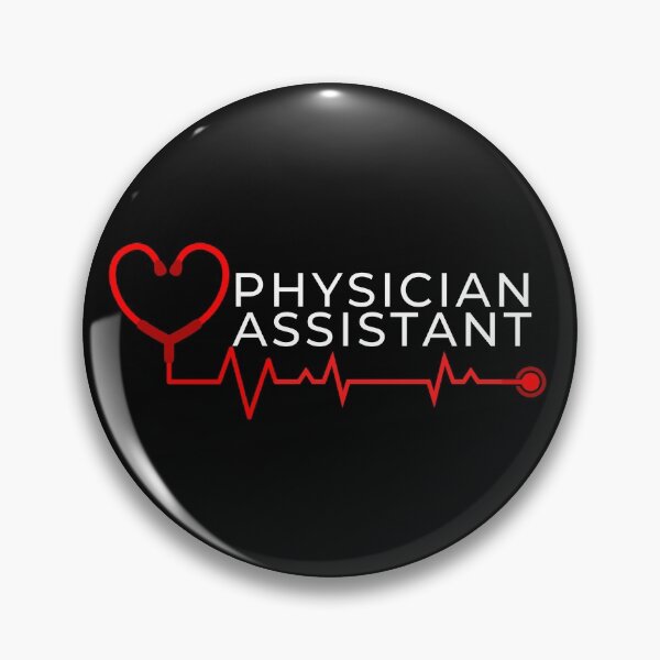 Item preview, Physician Assistant with stethoscope heart beat (white text)- PA Grad Gift - PA Graduation Gift designed and sold by CaitU.