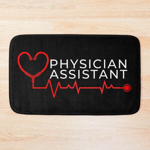 Item preview, Physician Assistant with stethoscope heart beat (white text)- PA Grad Gift - PA Graduation Gift designed and sold by CaitU.