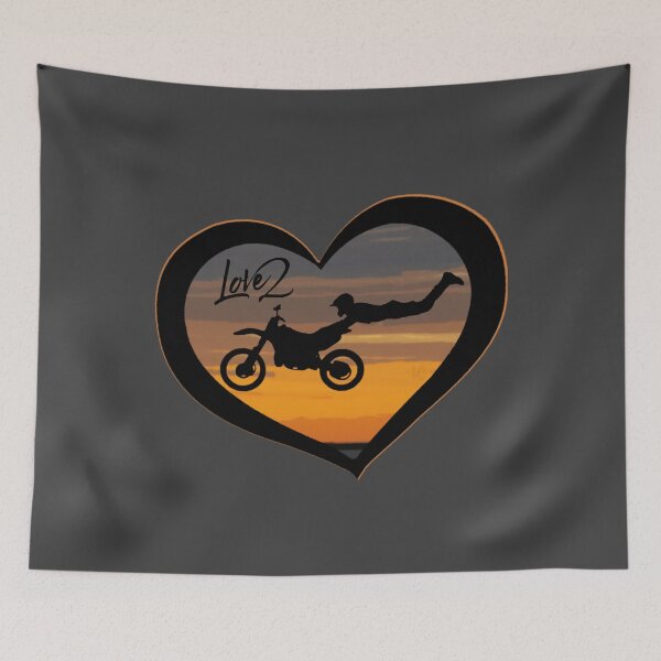 Item preview, Diseño de Love 2 Freestyle Motocross para entusiastas del motocross designed and sold by LifeCrush.