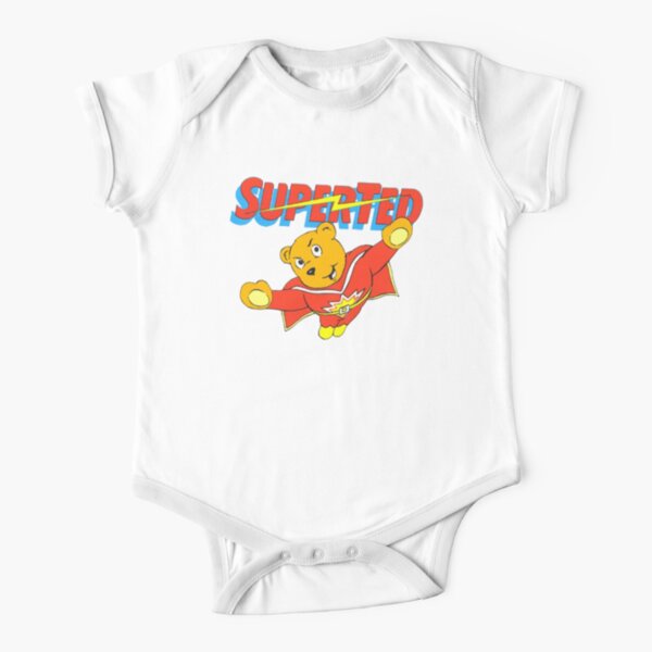 Super Ted Short Sleeve Baby One-Piece