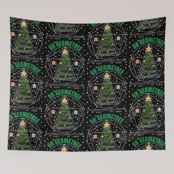 Item preview, Oh Geometree Funny Geometry Math Science Teacher Christmas designed and sold by GravitiTees.