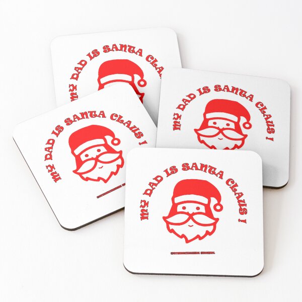Item preview, Merry Christmas Dad is Santa Clause Mrs Claus Happy Holiday designed and sold by studio17designz.