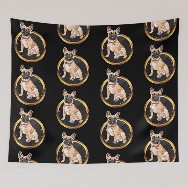 Item preview, French Bulldog on a Black Gold Medal Plate designed and sold by Keffy.