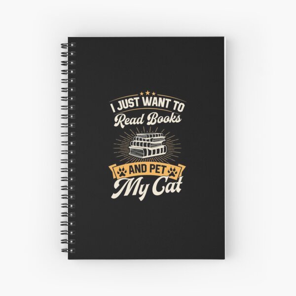 Item preview, I Just Want to Read Books and Pet My Cat Funny Classic Literary Fiction Quote Art and Merch designed and sold by Rock Paper T-Shirts.