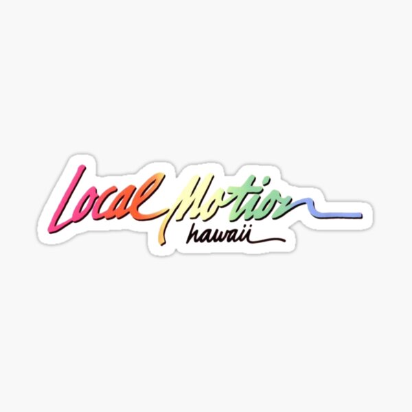 large This vintage Local Motion surfing Sticker decal 