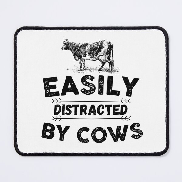 Item preview, Easily Distracted by Cows Vintage designed and sold by The Little Wood Cottage.