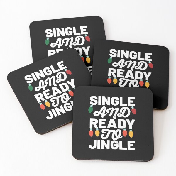 Item preview, Single And Ready To Jingle Christmas Relationship Quote Design designed and sold by AritraSur.
