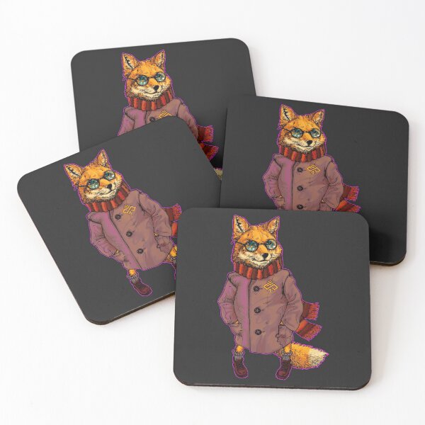 Item preview, red fox in coat designed and sold by Niti-Niti.