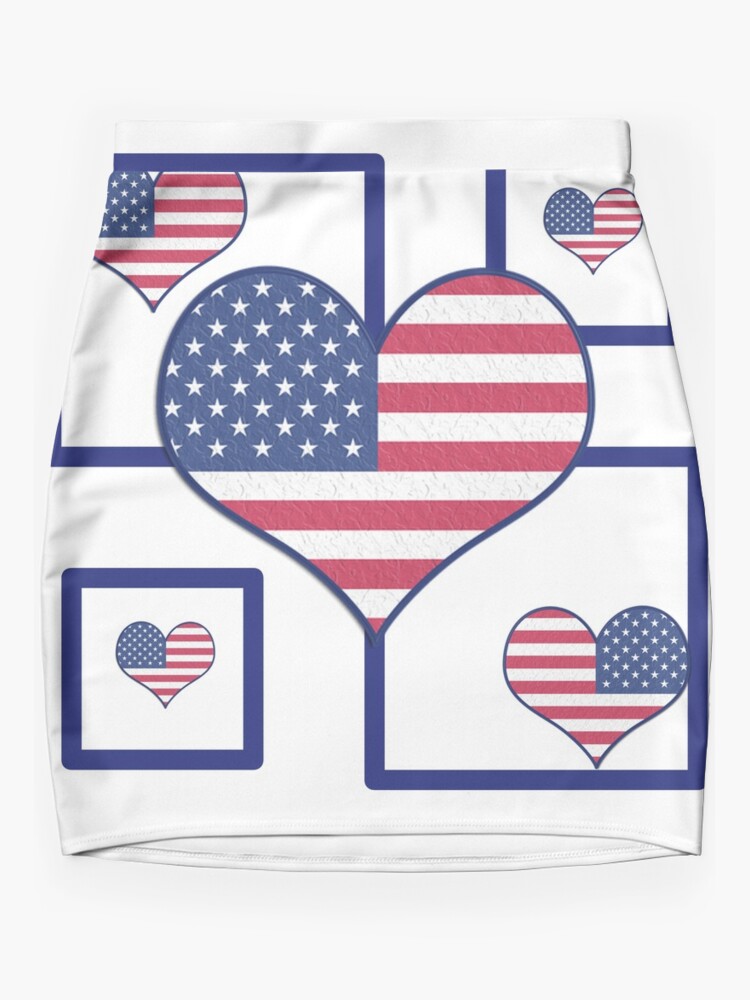 Discover US Flag Mini Skirt