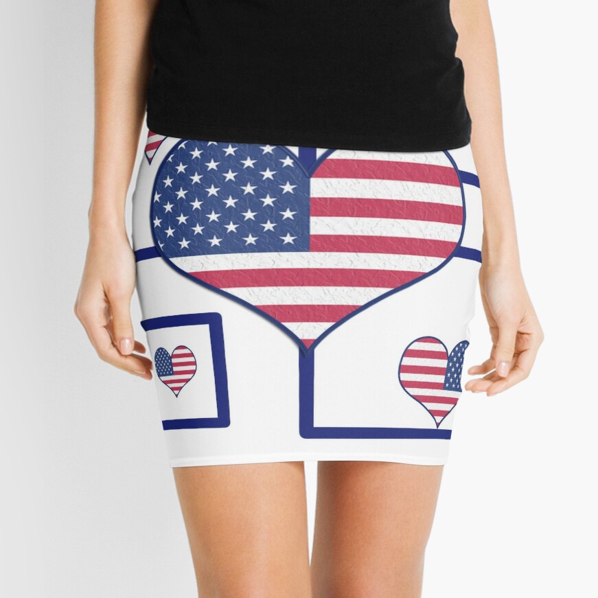 Disover US Flag Mini Skirt