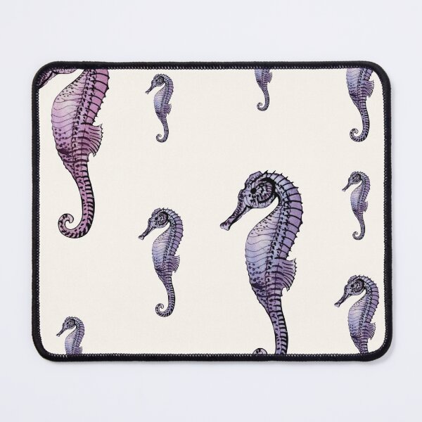 Item preview, Seahorses Mauve Purple Watercolor Art Pattern designed and sold by adriana-holmes.