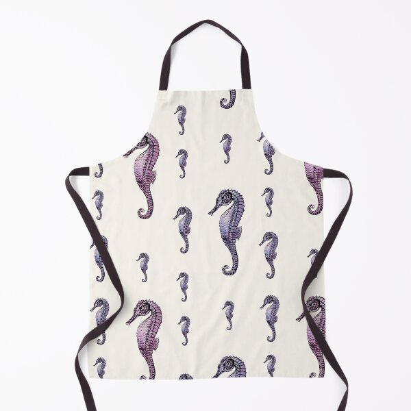 Item preview, Seahorses Mauve Purple Watercolor Art Pattern designed and sold by adriana-holmes.