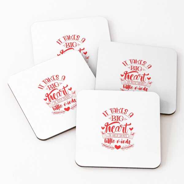 Item preview, It Takes A Big Heart To Help Shape Little Minds Teacher Quote designed and sold by Open Canvas.