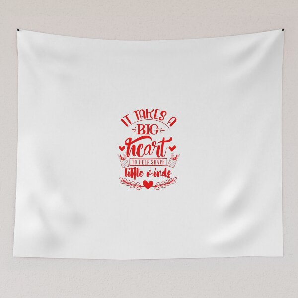 Item preview, It Takes A Big Heart To Help Shape Little Minds Teacher Quote designed and sold by Open Canvas.