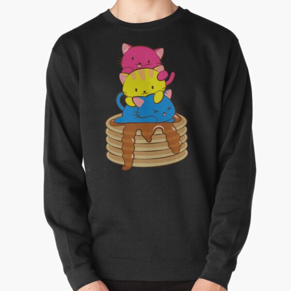 Item preview, Pansexual Pride Flag Kawaii Cats on Pancakes designed and sold by Irene Koh.