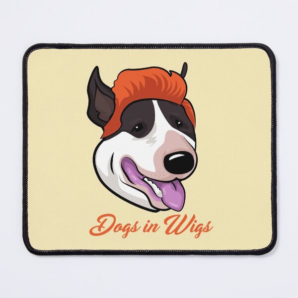 Item preview, Dogs in Wigs - Funny Bull Terrier designed and sold by Andantino.
