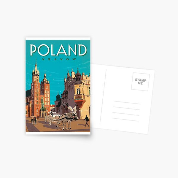 Artikel-Vorschau von Krakau, Polen: Vintage Reise-Werbedruck, designt und verkauft von posterbobs.