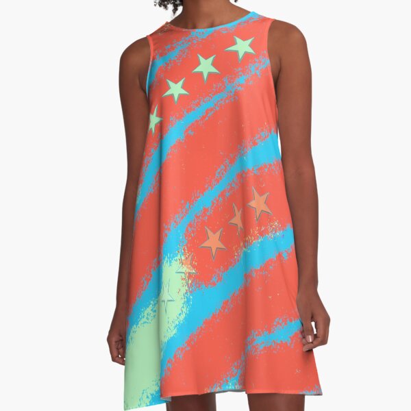 COLOR LINES STARS A-Linien Kleid