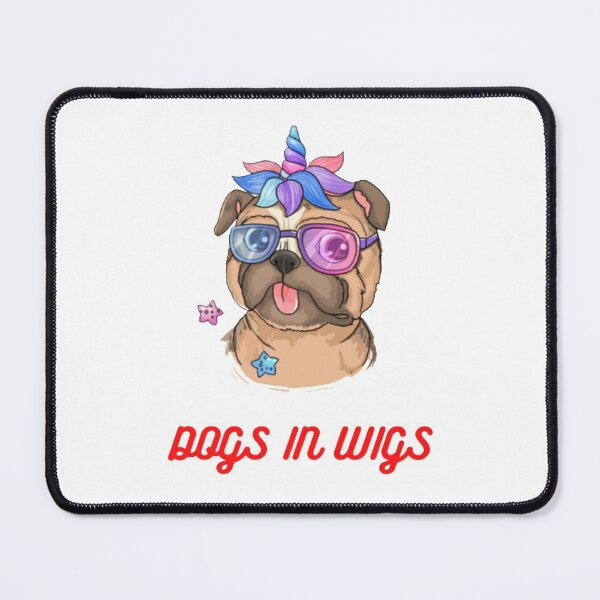 Item preview, Dogs in Wigs-funny dog lovers designed and sold by BROWNEESHOUSE.