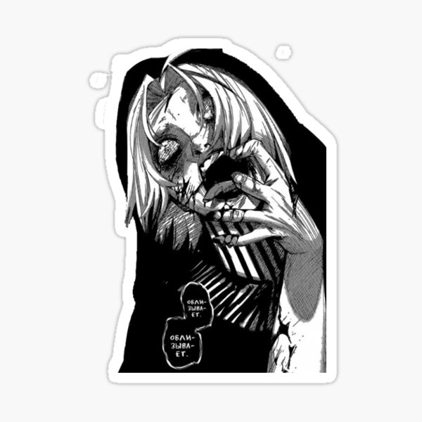 Tokyo Ghoul Ken Kaneki Fan Art Art Print Hand Knuckle Gesture Sticker By Kikkisco Redbubble