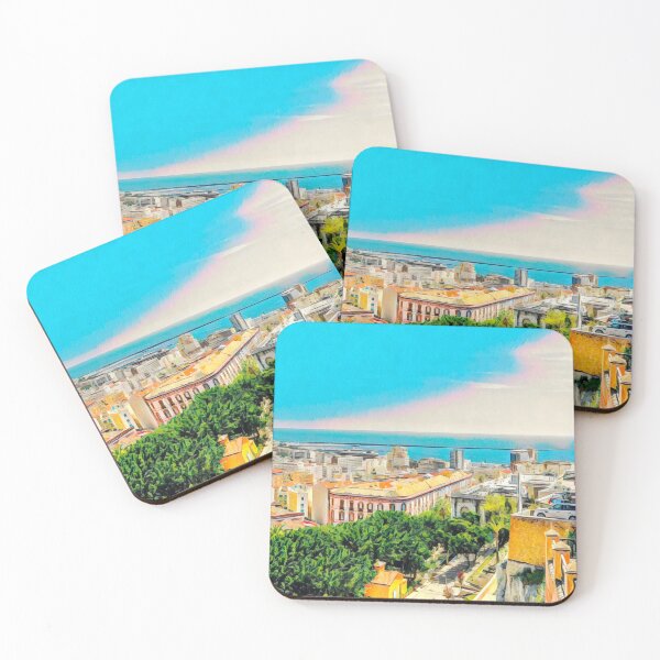 Item preview, Cagliari Vintage Travel designed and sold by Sofia-Draws.