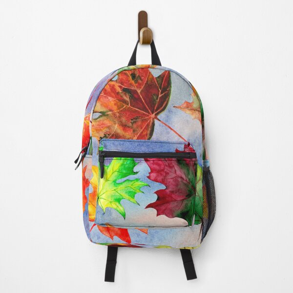 Item preview, Falling Autumn Leaves trendy bright,vibrant watercolor pattern designed and sold by cutecrazytshirt.