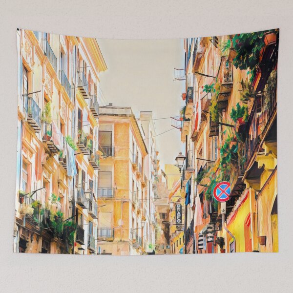 Item preview, Cagliari Streets designed and sold by Sofia-Draws.