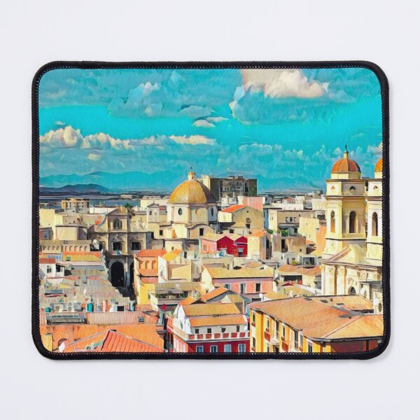 Item preview, Cagliari Skyline designed and sold by Sofia-Draws.