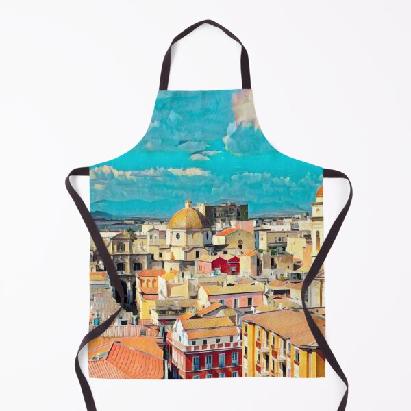 Item preview, Cagliari Skyline designed and sold by Sofia-Draws.