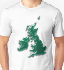 Great Britain Map Slim Fit T-Shirt