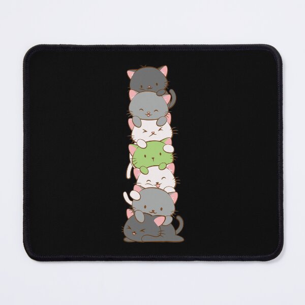 Item preview, Agender Pride Flag Kawaii Cats LGBTQ designed and sold by Irene Koh.