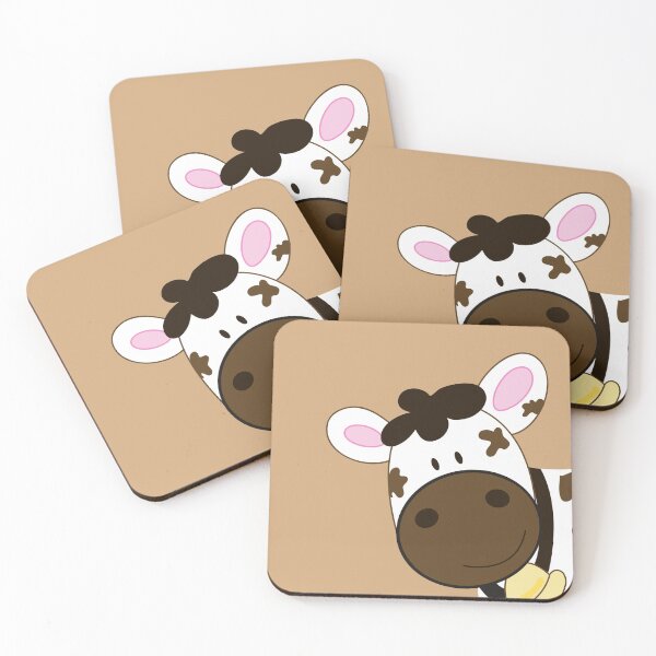 Item preview, Cute Happy Brown Cow designed and sold by Art by Jess.