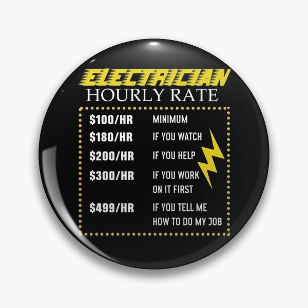 Item preview, Funny Electrician Hourly Rate gift for Electrician  shirt designed and sold by wi trendshop.